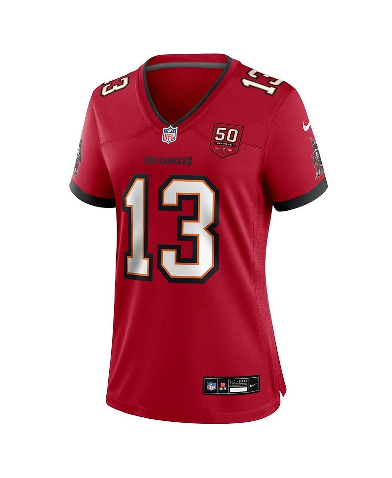 Nike Women's Mike Evans Red Tampa Bay Buccaneers 50th Season Team Game Jersey