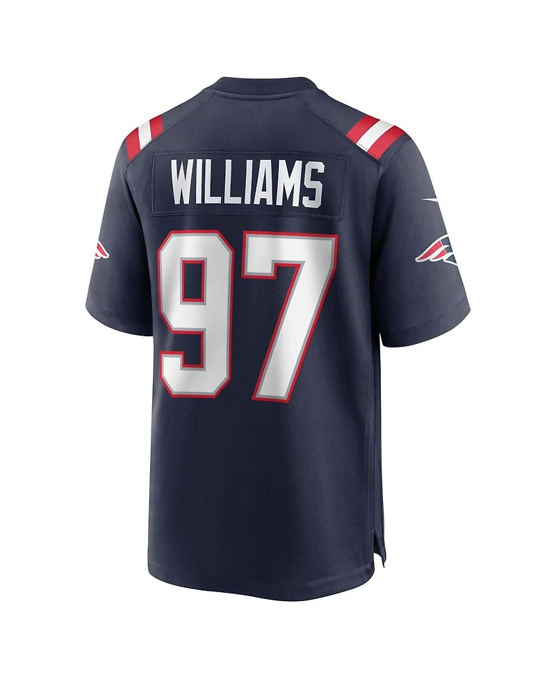 Nike Men's Milton Williams Navy New England Patriots Game Player Jersey