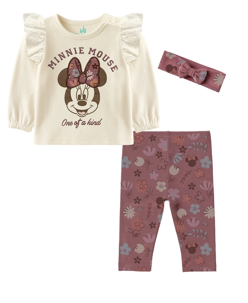 Disney Baby Girls 2-Piece Minnie Mouse Top and Pants Set