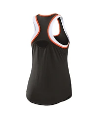 Wear by Erin Andrews Women's Black San Francisco Giants Color Block Racerback Tank Top