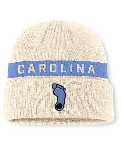 Jordan Men's Natural/Light Blue North Carolina Tar Heels Peak Primetime Utility Cuffed Knit Hat
