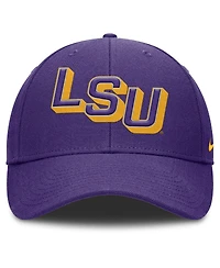 Nike Men's Purple Lsu Tigers Slanted Primetime Rise Performance Adjustable Hat