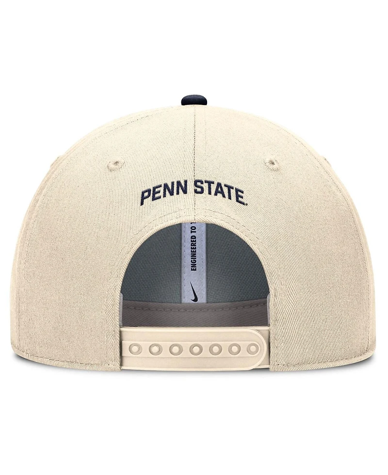 Nike Men's Natural Penn State Nittany Lions Rise Primetime Performance Trucker Adjustable Hat