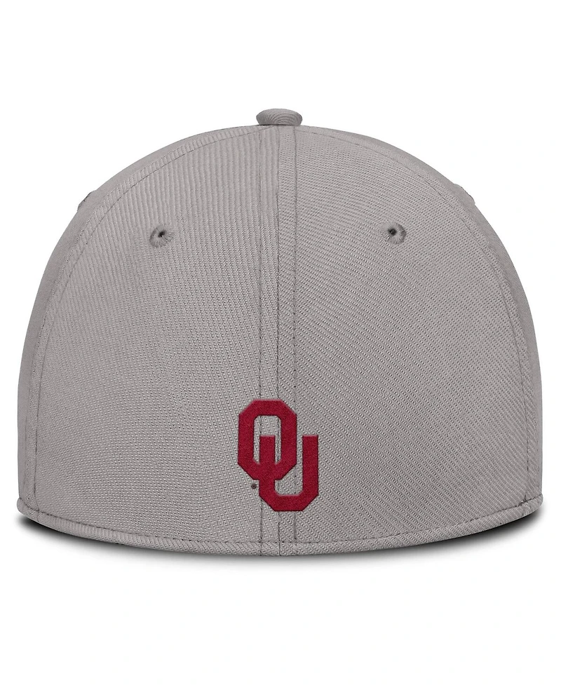 Jordan Men's Gray Oklahoma Sooners Rise Prep Performance Flex Hat