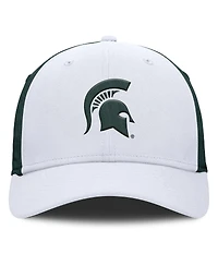 Nike Men's White/Green Michigan State Spartans 2025 Sideline Rise Local Performance Flex Hat