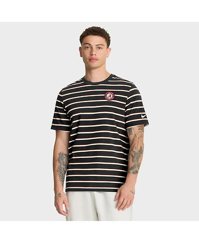 Nike Men's Black Alabama Crimson Tide Athletic Prep Legacy Summit Stripe T-Shirt