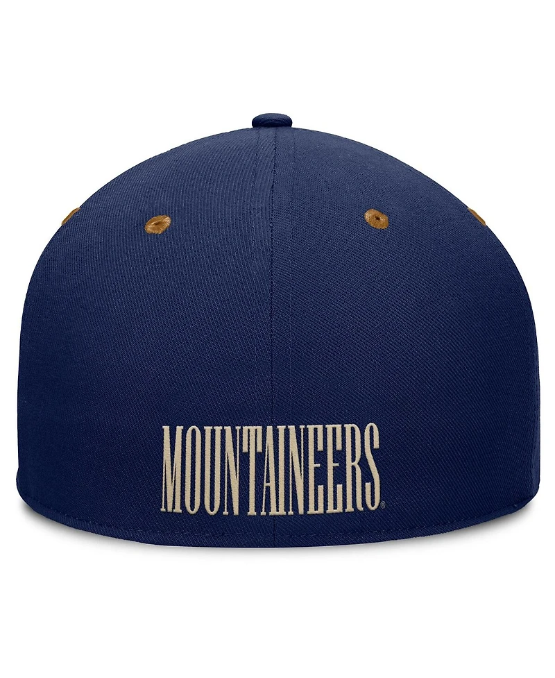 Fanatics Men's Navy/Brown West Virginia Mountaineers Noboa Fitted Hat