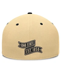 Fanatics Men's Khaki/Black Iowa State Cyclones Balance Fitted Hat