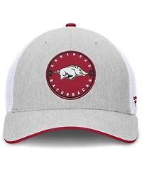 Fanatics Men's Heather Gray/White Arkansas Razorbacks Trigger Flex Hat