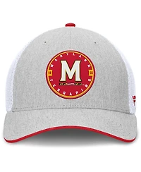 Fanatics Men's Heather Gray/White Maryland Terrapins Trigger Flex Hat