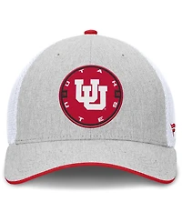 Fanatics Men's Heather Gray/White Utah Utes Trigger Flex Hat