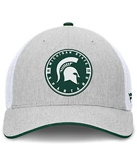 Fanatics Men's Heather Gray/White Michigan State Spartans Trigger Flex Hat