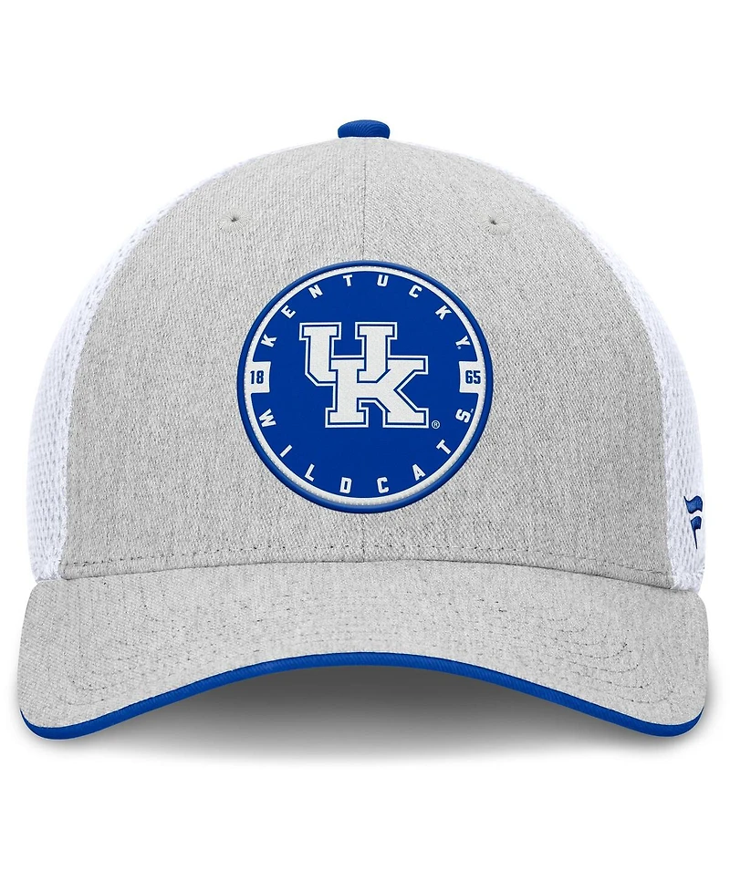 Fanatics Men's Heather Gray/White Kentucky Wildcats Trigger Flex Hat