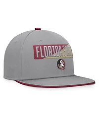 Fanatics Men's Gray Florida State Seminoles Duo Snapback Hat
