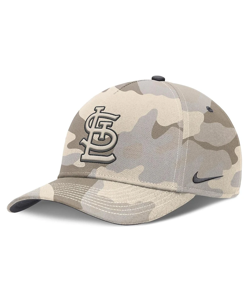 Nike Men's Natural St. Louis Cardinals Camo Pack Rise Adjustable Hat