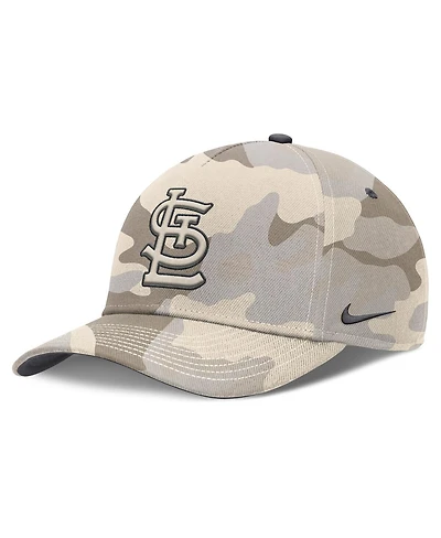 Nike Men's Natural St. Louis Cardinals Camo Pack Rise Adjustable Hat