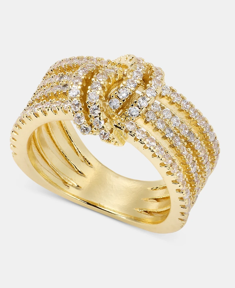 I.n.c. International Concepts Pave Knotted Multi-Row Band Ring, Macy's Exclusive