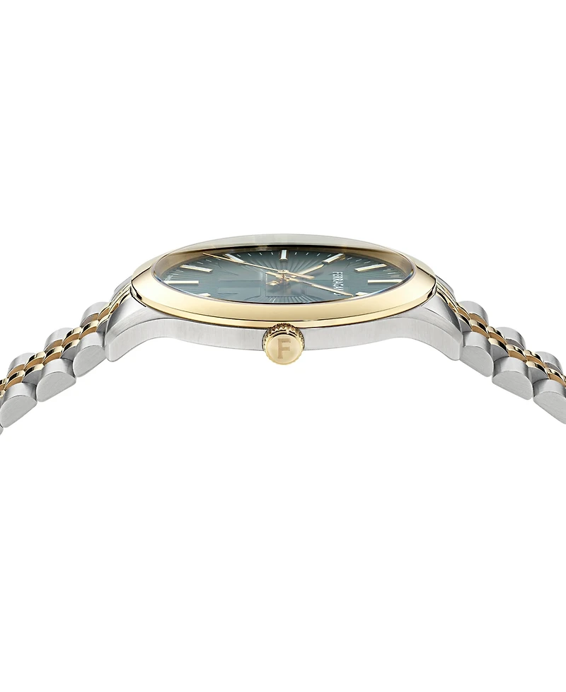 Ferragamo Men's Swiss Duo Two-Tone Stainless Steel Bracelet Watch 40mm