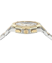 Ferragamo Men's Swiss Chronograph Edge Two-Tone Stainless Steel Bracelet Watch 42mm