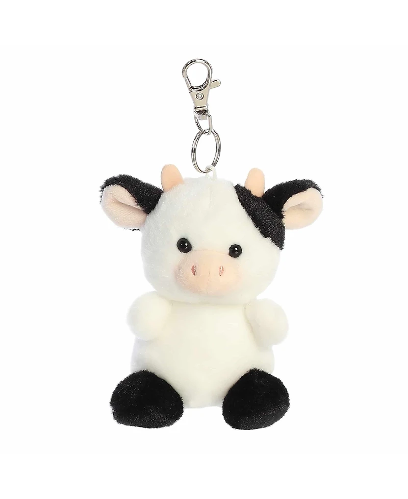 Aurora Mini Sweetie Cow Palm Pals Adorable Clip-On White 4"