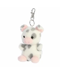 Aurora Mini Piggles Spotted Piglet Palm Pals Adorable Clip-On Gray 4"