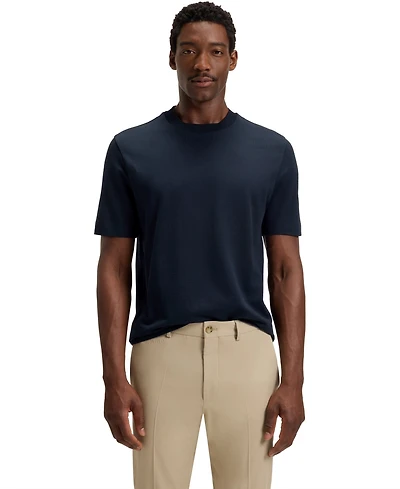 Boss by Hugo Men's Cotton-Silk Crew-Neck T-Shirt