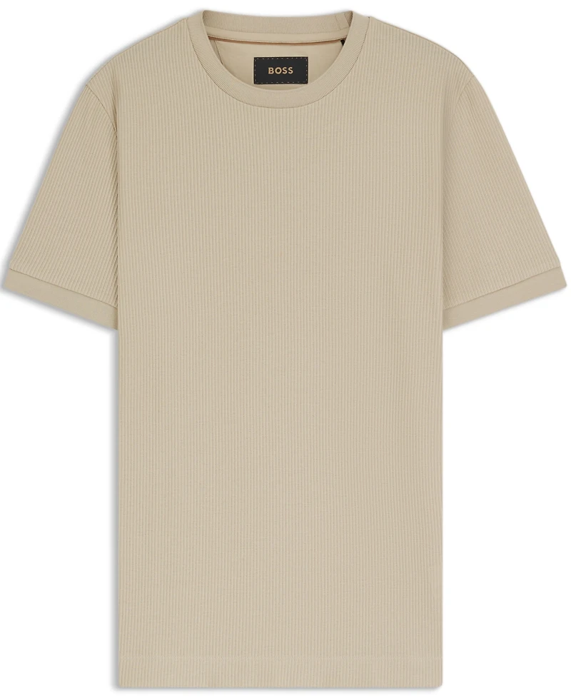 Boss by Hugo Men's Regular-Fit Structured Cotton T-Shirt