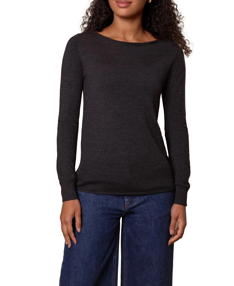 Celtic & Co. Women's Merino Fine Knit Boat Neck Sweater