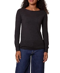 Celtic & Co. Women's Merino Fine Knit Boat Neck Sweater
