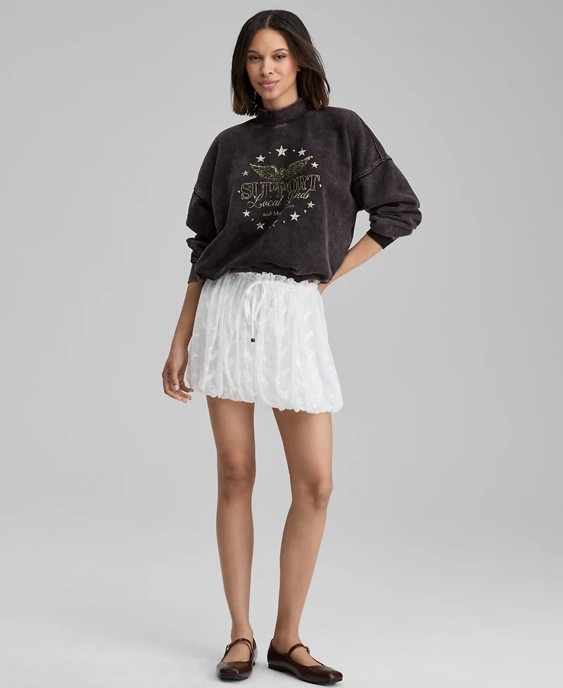 And Now This Women's Lace Bubble-Hem Mini Skirt, Macy's Exclusive