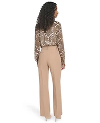 Tommy Hilfiger Women's Solid Sutton Bootcut Trousers