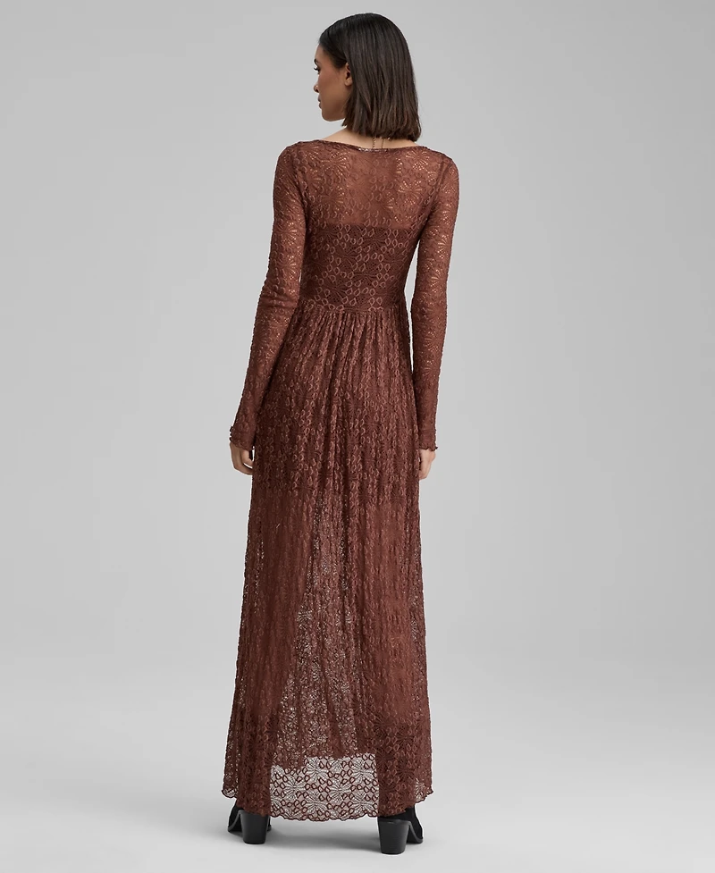 And Now This Women's Lace Scoop-Neck Maxi Dress, Macy's Exclusive