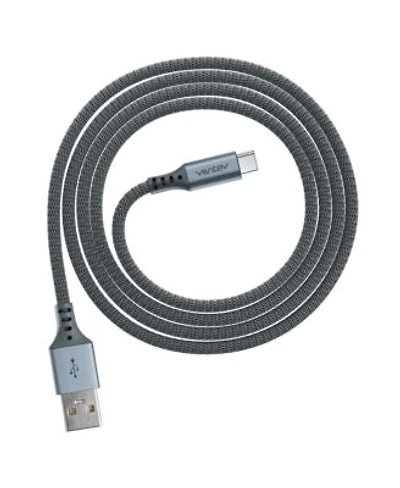 Ventev Alloy Usb A to Usb C High Speed Ultradurable 4 Foot Cable-Gray