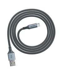 Ventev Alloy Usb A to Usb C High Speed Ultradurable 4 Foot Cable-Gray