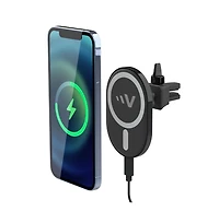 Ventev 15W Ultrafast Magnetic Wireless Car Charger Mount-Black