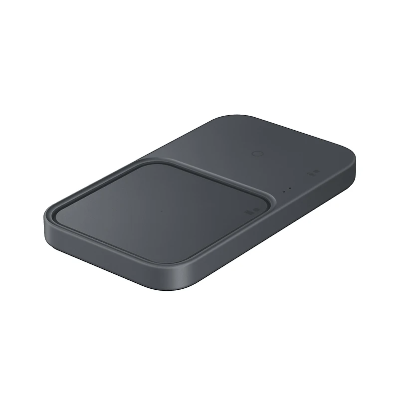 Samsung Dual Fast Wireless Charger 15W with Usb C Cable and Power Head-Gray