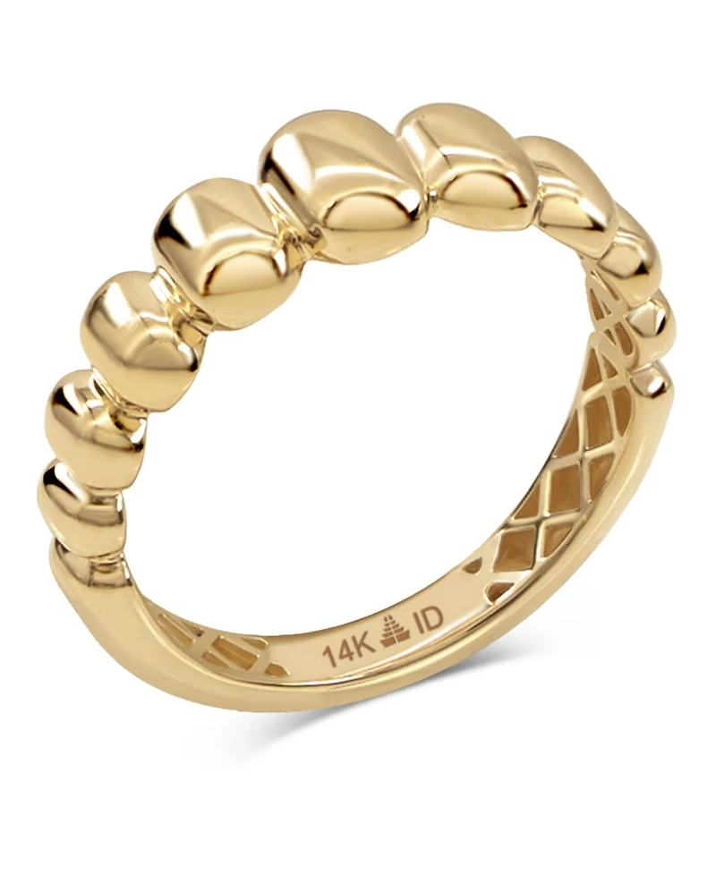 Devata Dome Puffy Ring in 14K Gold, Size 6, approx. 2.8 grams