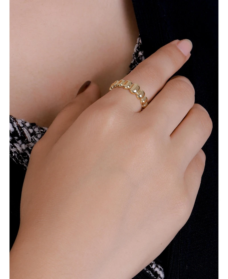 Devata Dome Puffy Ring in 14K Gold, Size 6, approx. 2.8 grams