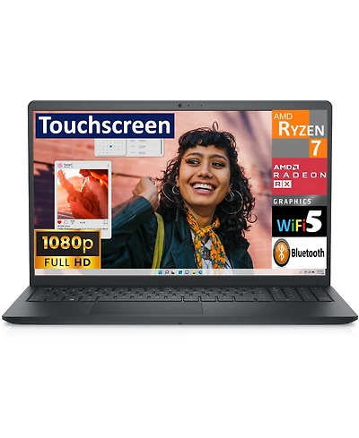 Dell Inspiron 3535 Business Laptop 15.6" Fhd Display (Amd Ryzen 7 7730U, 64GB DDR4, 4TB PCIe Ssd, Amd Radeon, WiFi 5, Bt 5.0, Win 11 Pro)