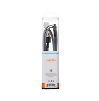 Ventev Flat Usb A to Micro Usb High Speed Tangle-Free 6 Foot Cable-Gray