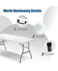 Akiudex portable folding camping table with carrying handle for picnic