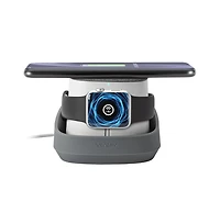 Ventev 10W Wireless Watchdock Duo Charging Pad and Apple Watch Charger-Gray
