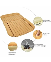Akiudex inflatable suv air backseat mattress travel pad with pump camping