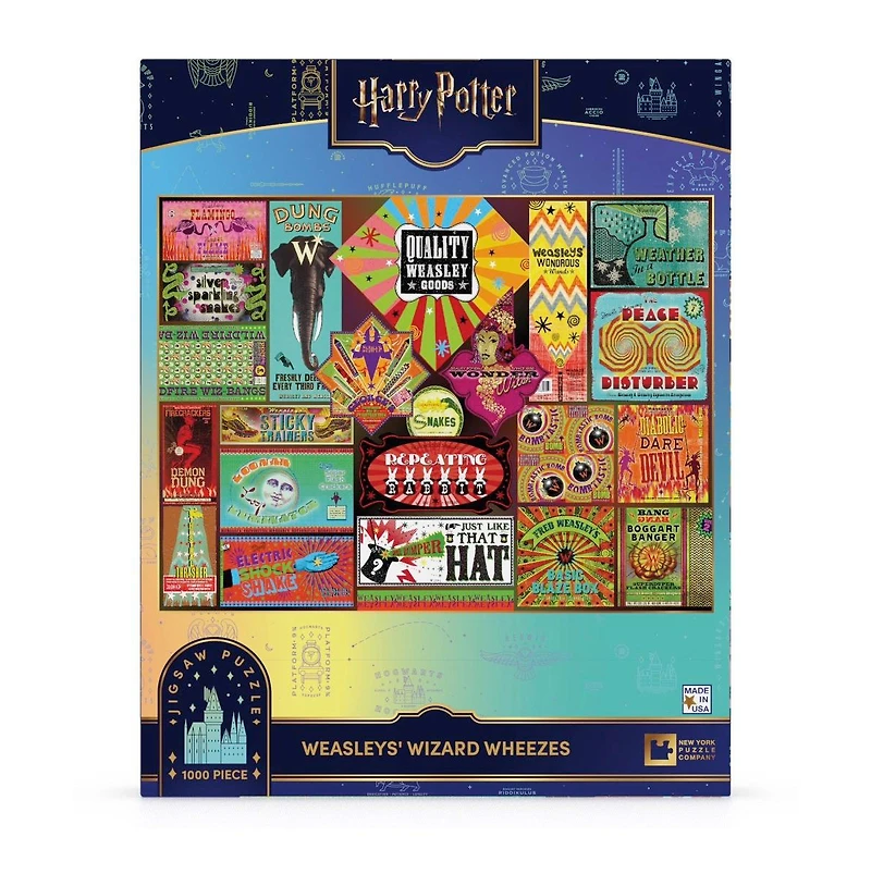 New York Puzzle Company Weasleys' Wizard Wheezes 1000 Piece Puzzle