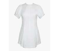 Puff Sleeve Peplum Mini Dress