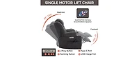 Power Lift Recliner Chair Recliners for Elderly with Heat and Massage Recliner Chair for Living Room with Infinite Position and Side Pocket,Usb Charge