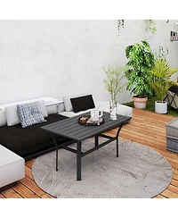 Outsunny Outdoor Table, All-Weather Patio