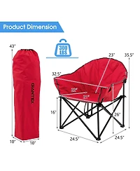 Akiudex folding camping moon padded chair with carrying bag