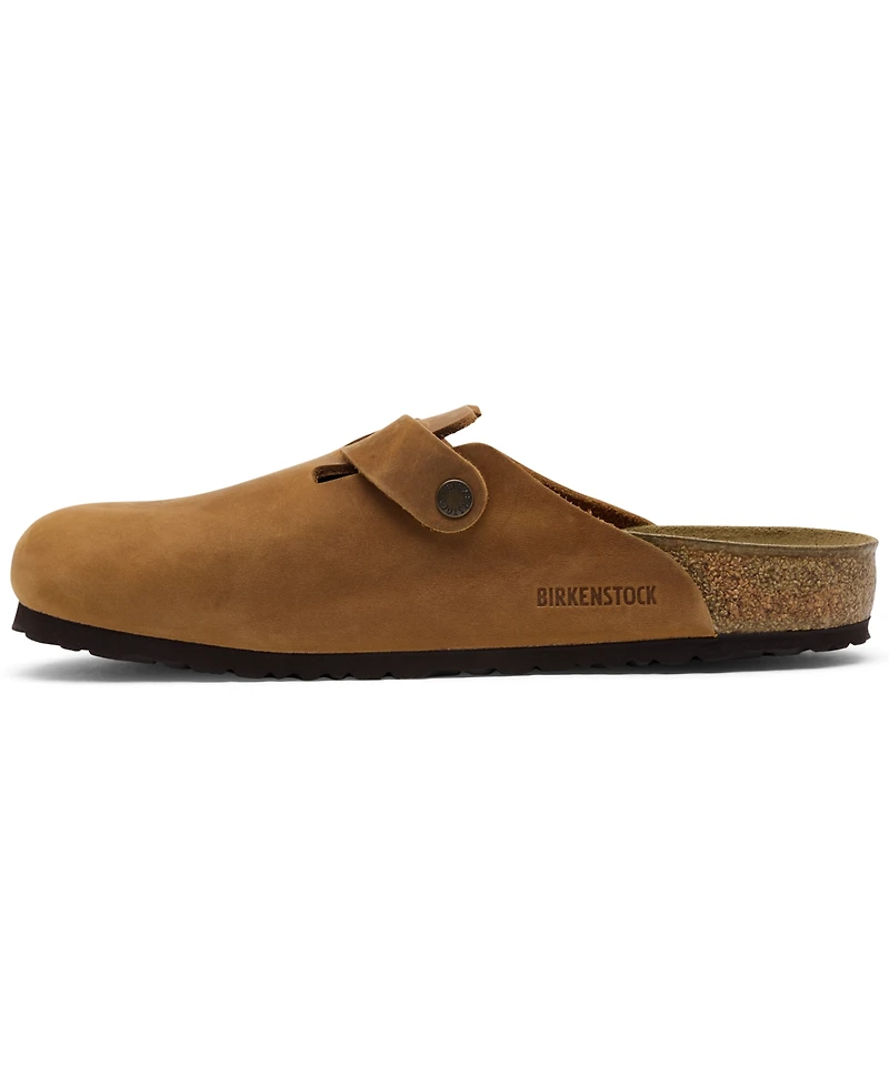 Birkenstock Men's Leather Boston Clogs from Finish Line