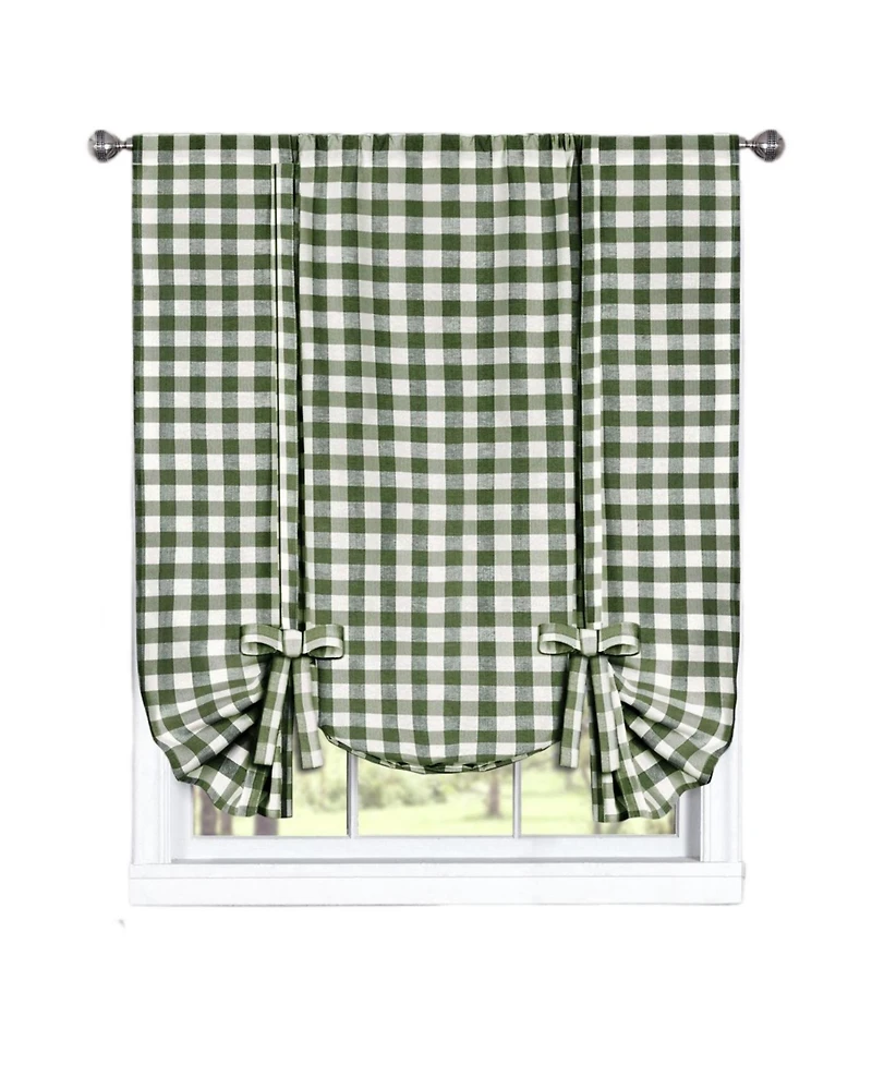 GoodGram Buffalo Check Gingham Custom Window Curtain Treatments